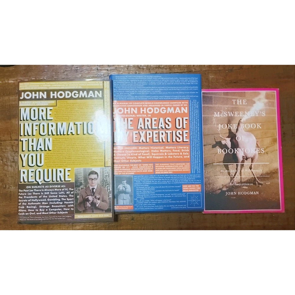 John Hodgman Book Lot 3 Areas of My Expertise More Information McSweeney's Humor